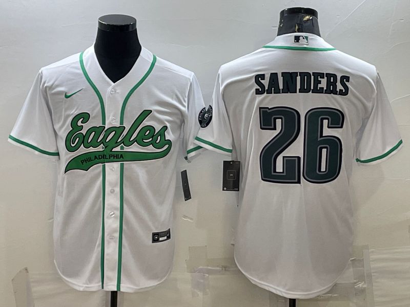 Men Philadelphia Eagles #26 Sanders White 2022 Nike Co branded NFL Jerseys->philadelphia eagles->NFL Jersey